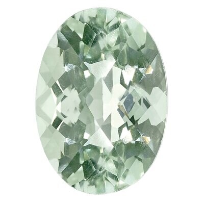 Green Quartz 9X7mm Oval Checkerboard AA Quality Gemstone GQ-0907-OVX-AA, MPN: GQ-0907-OVX-AA,