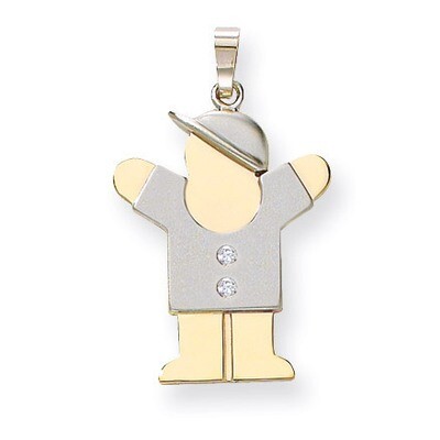 Diamond Kid Pendant 14k Two-tone Gold XK515AA, MPN: XK515AA, 883957117942