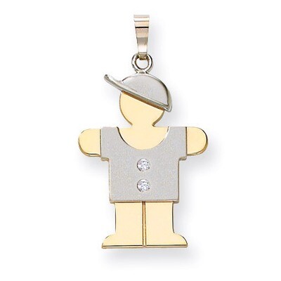 Diamond Kid Pendant 14k Two-tone Gold XK512AA, MPN: XK512AA, 883957117881