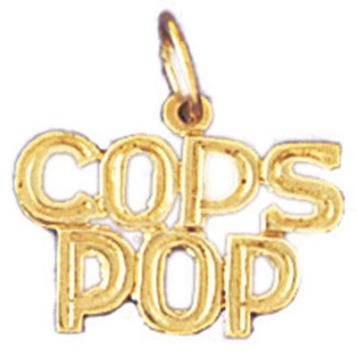 Dazzlers Jewelry Cops Pop Pendant Necklace Charm Bracelet in Yellow, White or Rose Gold 10921, MPN:…