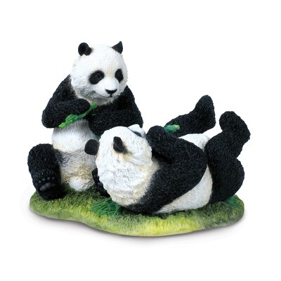 Pandas Playing Sculpture GM17158