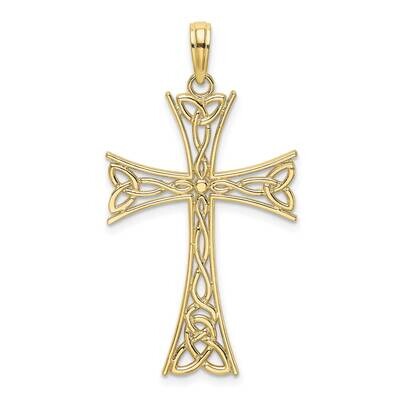 Celtic Knot Cross Charm 10k Gold Polished 10K8360, MPN: 10K8360,