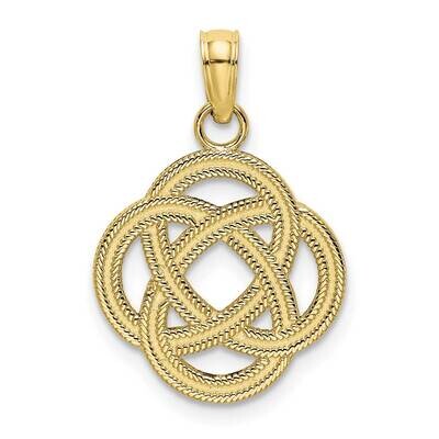 Celtic Eternity Knot Circle Charm 10k Gold Small 10K7214, MPN: 10K7214,