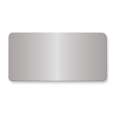 1 1 2 x 3 Aluminum Plates-Sets of 6 Polished by Jere Engravable, MPN: GL6675-PA,