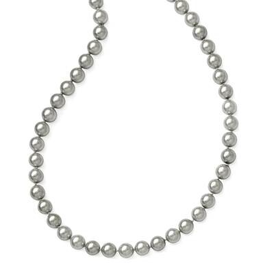 Majestik 10-11mm Grey Imitation Shell Pearl Hand Knotted Endless Necklace QMJNS10G-36, MPN: QMJNS10…