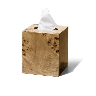 LADORADA Burl Veneer Tissue Box TB-BU-NA-0606, MPN: TB-BU-NA-0606,