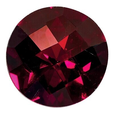 Garnet 6mm Round Checkerboard AA Quality Gemstone GA-0600-RDX-AA, MPN: GA-0600-RDX-AA,