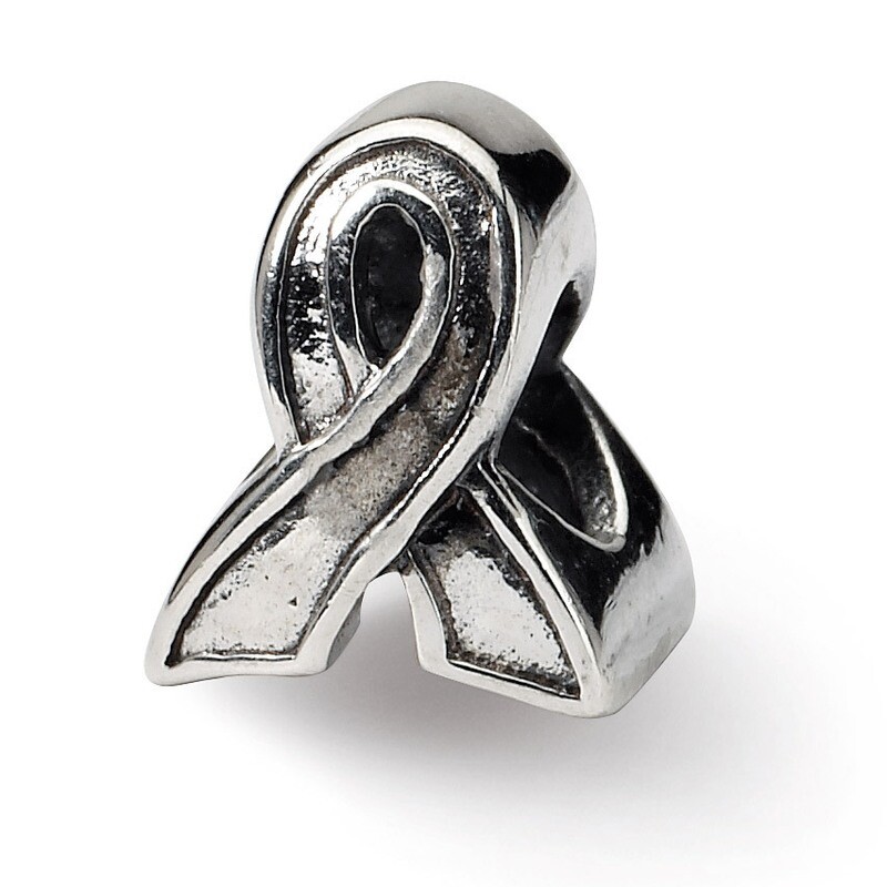 Awareness Ribbon Bead Sterling Silver QRS1616