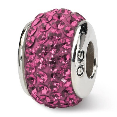 October Full Swarovski Elements Bead Sterling Silver QRS1252OCT, MPN: QRS1252OCT, 883957277615