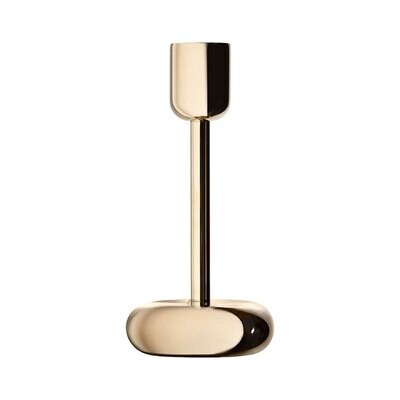 Iittala Nappula Candleholder 3.5 X 7.25 Inch Brass 1009087, MPN: 1009087, 6428501111478