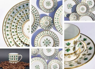 Robert Haviland &amp; C. Parlon Matignon Green Coupe Soup Bowl 7.5 Inch HP20233, MPN: HP20233,