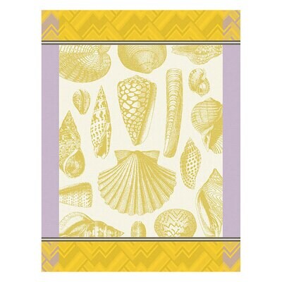 Le Jacquard Francais Coquilles Yellow Tea Towel 24 x 31 Inch 27517 Set of 4, MPN: 27517, 3660269275…