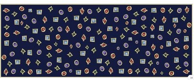 Halcyon Days TR Jewels 170cm x 65cm Wool Silk Long Scarf SATRJ01WS65, MPN: SATRJ01WS65,