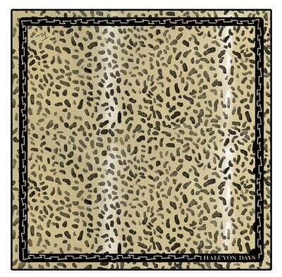 Halcyon Days Leopard 90 x 90 100% Silk Scarf SATRA01SS90, MPN: SATRA01SS90,