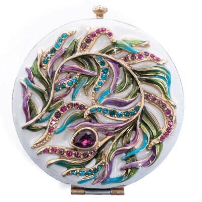 Jay Strongwater Rowan Classic Peacock Compact Peacock SCB8087-208, MPN: SCB8087-208, 848510042482
