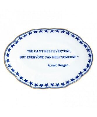 Mottahedeh We Can&#39;t Help Everyone... Ronald Reagan Ring Tray S2841, MPN: S2841,