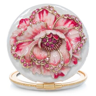 Jay Strongwater Peony Compact Mirror SCB8084-280, MPN: SCB8084-280, 848510042017