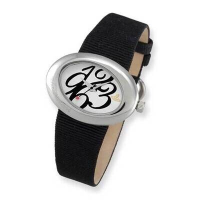 Ladies Vivienne Westwood Ellipse Black Strap Watch Silver-tone XWA3858, MPN: XWA3858, 501334860853