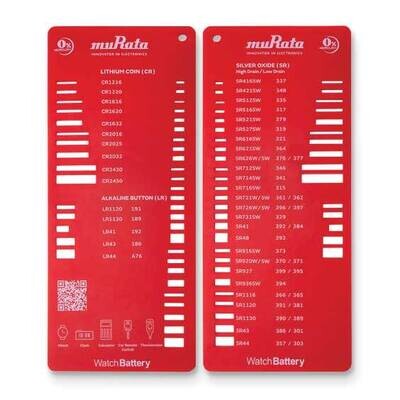 Murata Watch Battery Size Selectorÿ ÿÿÿÿÿÿÿÿÿÿÿÿÿ JT5072, MPN: JT5072,