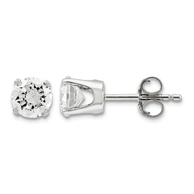 5mm Diamond stud earrings 14k White Gold XD10WCZ, MPN: XD10WCZ, 883957087160