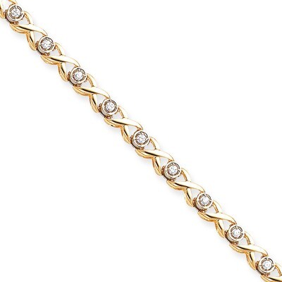 Diamond Quality: AA Tennis Bracelet 14k Gold X2365AA, MPN: X2365AA, 883957049298