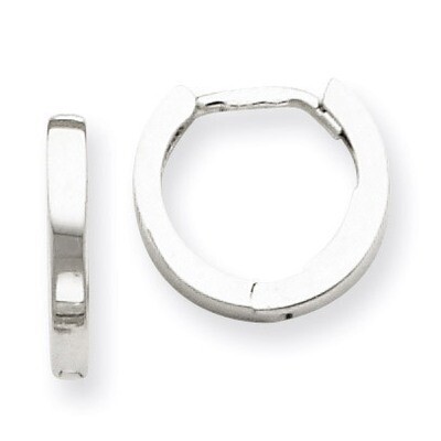 Hinged Hoop Earrings 14k White Gold TM620, MPN: TM620, 886774563084