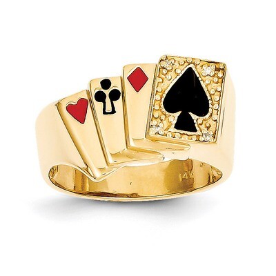 AA Diamond men&#39;s ring 14k Gold Y2717AA, MPN: Y2717AA, 886774135106