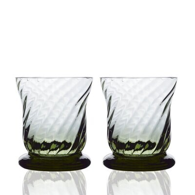 Caskata Quinn Optic Votive Set of 2 Smoke GL-VOTIVE-100, MPN: GL-VOTIVE-100, 817325015981
