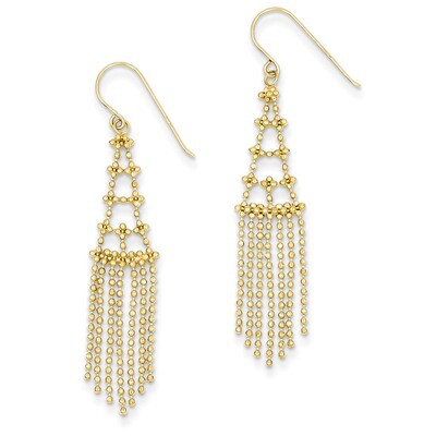 Beaded Earrings 14k Gold SF1631, MPN: SF1631, 883957483931