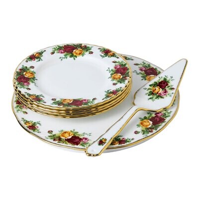 Royal Albert Old Country Roses 6-Piece Cake Server Set 1051422, MPN: 1051422, 701587427531