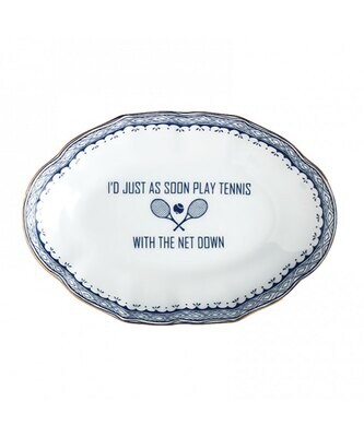 Mottahedeh I&#39;d Just As Soon Play Tennis with The Net Down, Ring Tray S2815, MPN: S2815,