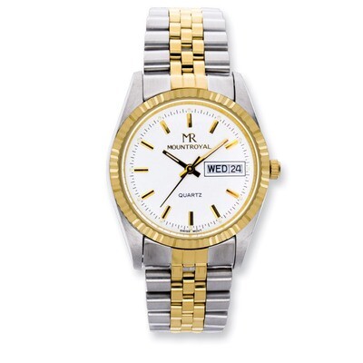 Mens Mountroyal Two-tone IP-plated White Dial Watch XWA1227, MPN: XWA1227, 886774139517
