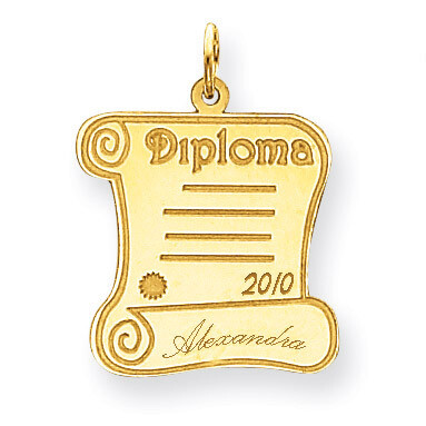 Personalized Graduation Charm 14k Gold XNA370Y, MPN: XNA370Y, 886774129761