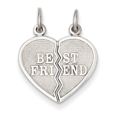 Best Friend Break-apart Charm 14k White Gold WCH4, MPN: WCH4, 886774119847