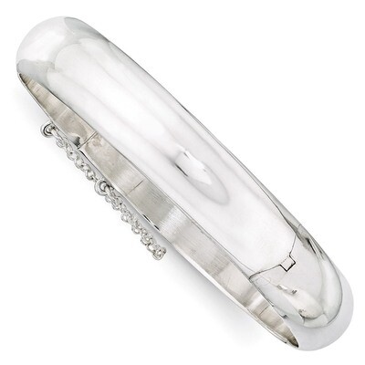 12.00mm Bangle Bracelet Sterling Silver QB40, MPN: QB40, 883957521794