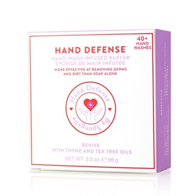 Spongelle Hand Defense Hand Buffer Revive -Purple 40+ Hand Washes 3.5Oz Pack of 6 AST-HDHBREV