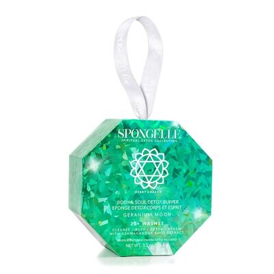Spongelle Spiritual Detox Body Wash Infused Buffer Geranium Moon Green Aventurine Pack of 6 AST-SDBBGA