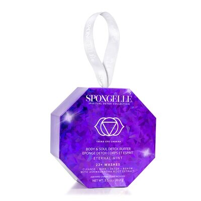 Spongelle Spiritual Detox Body Wash Infused Buffer Eternal Mint Amethyst Pack of 6 AST-SDBBAT