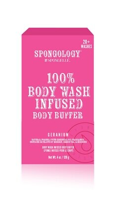 Spongelle Spongology Body Buffer Geranium 20+ Uses Pack of 6 EST-BBGE