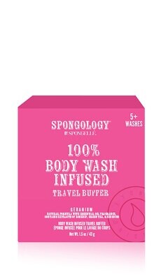 Spongelle Spongology Travel Buffer Geranium 5+ Uses Pack of 6 EST-TBGE