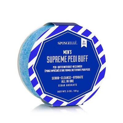 Spongelle Men&#39;S Supreme Buffer-Cedar Absolute 20+ Uses Pack of 6 AST-MSBC