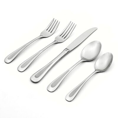 Oneida Sand Dune 20 Piece Flatware Set 2641020CL20, MPN: 2641020CL20, 78737856689