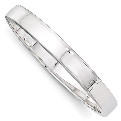 8.00mm Hinged Bangle Sterling Silver QB298, MPN: QB298, 883957903576
