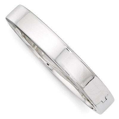 9.75mm Hinged Bangle Sterling Silver QB297, MPN: QB297, 883957903569