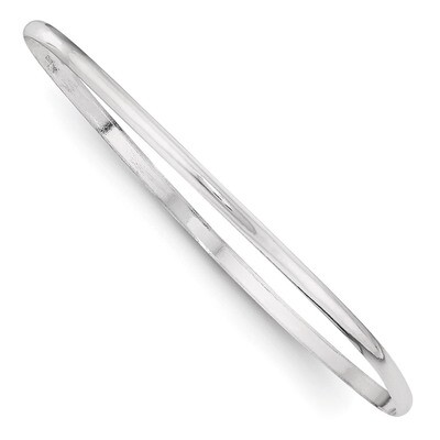 2.25mm Solid Polished Plain Slip-On Bangle Bracelet Sterling Silver QB235, MPN: QB235, 883957903385