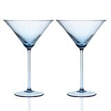 Caskata Quinn Optic Martini Glasses Set of 2 Ocean GL-OMARTINI-400, MPN: GL-OMARTINI-400, 817325010…