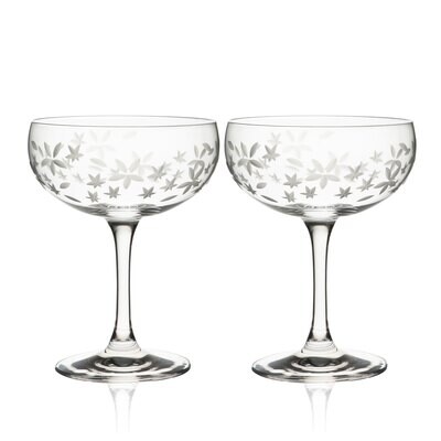 Caskata Chatham Bloom Coupe Cocktail Glasses Set of 2 GL-CHTMCOUPE-200, MPN: GL-CHTMCOUPE-200, 8166…