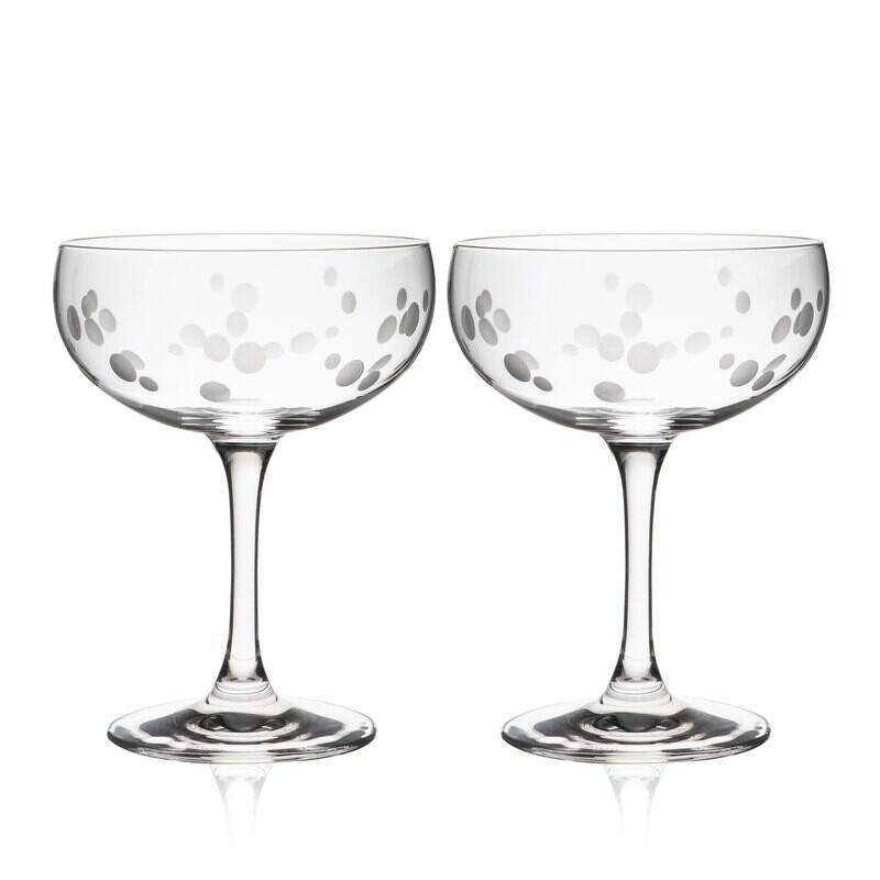 Caskata Chatham Pop Coupe Cocktail Glasses Set of 2 GL-CHTMCOUPE-100