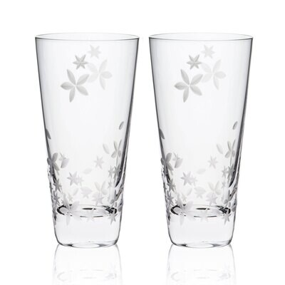 Caskata Chatham Bloom Highball Glasses Set of 2 GL-CHTMTALL-200, MPN: GL-CHTMTALL-200, 816666021491