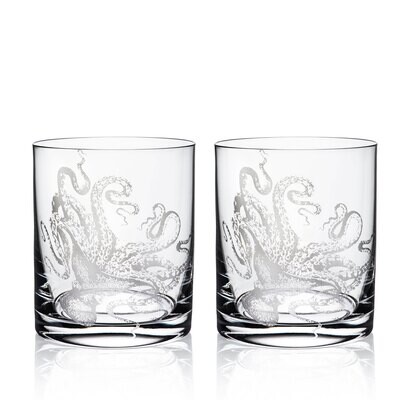 Caskata Lucy On-the-Rocks Glasses Set of 2 GL-TUMBLER-380, MPN: GL-TUMBLER-380, 817325014007